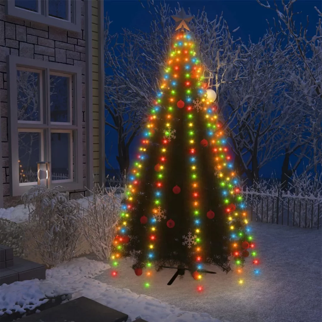 Weihnachtsbaum-lichternetz Mit 250 Leds Bunt 250 Cm günstig online kaufen