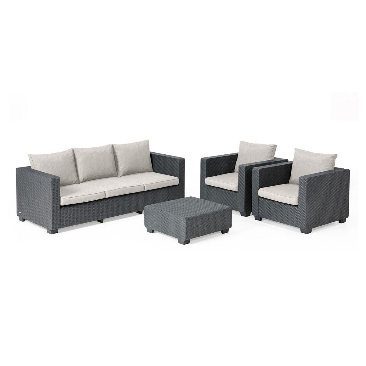 Keter Gartenlounge-Set Allibert Salta Gartenmöbel Set günstig online kaufen