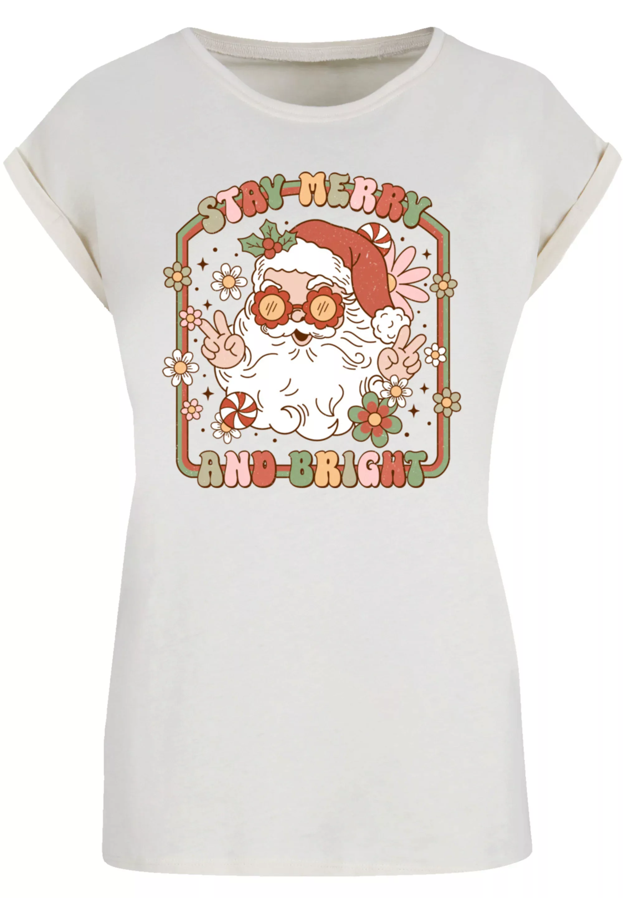 F4NT4STIC T-Shirt "Stay Merry And Bright Hippie Santa", Premium Qualität, W günstig online kaufen