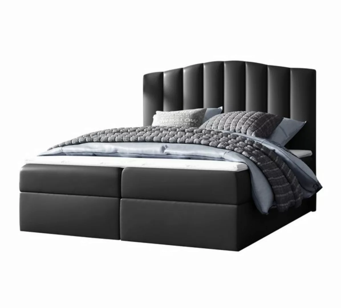 Furnix Boxspringbett CASABRIA 180x200 Doppelbett mit Bettkasten Eco-Leder, günstig online kaufen