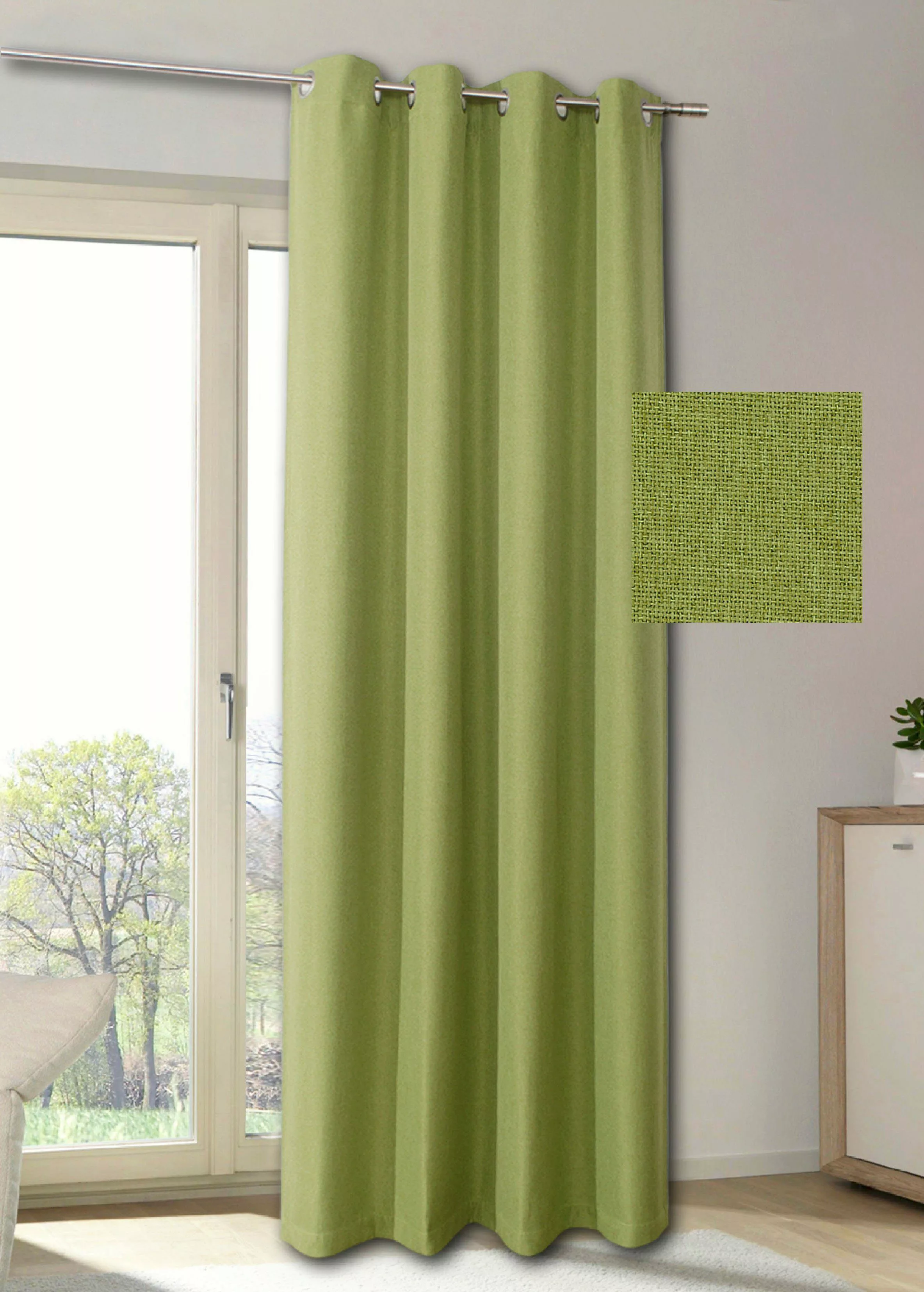 my home Vorhang MAILAND, Ösen (1 günstig online kaufen