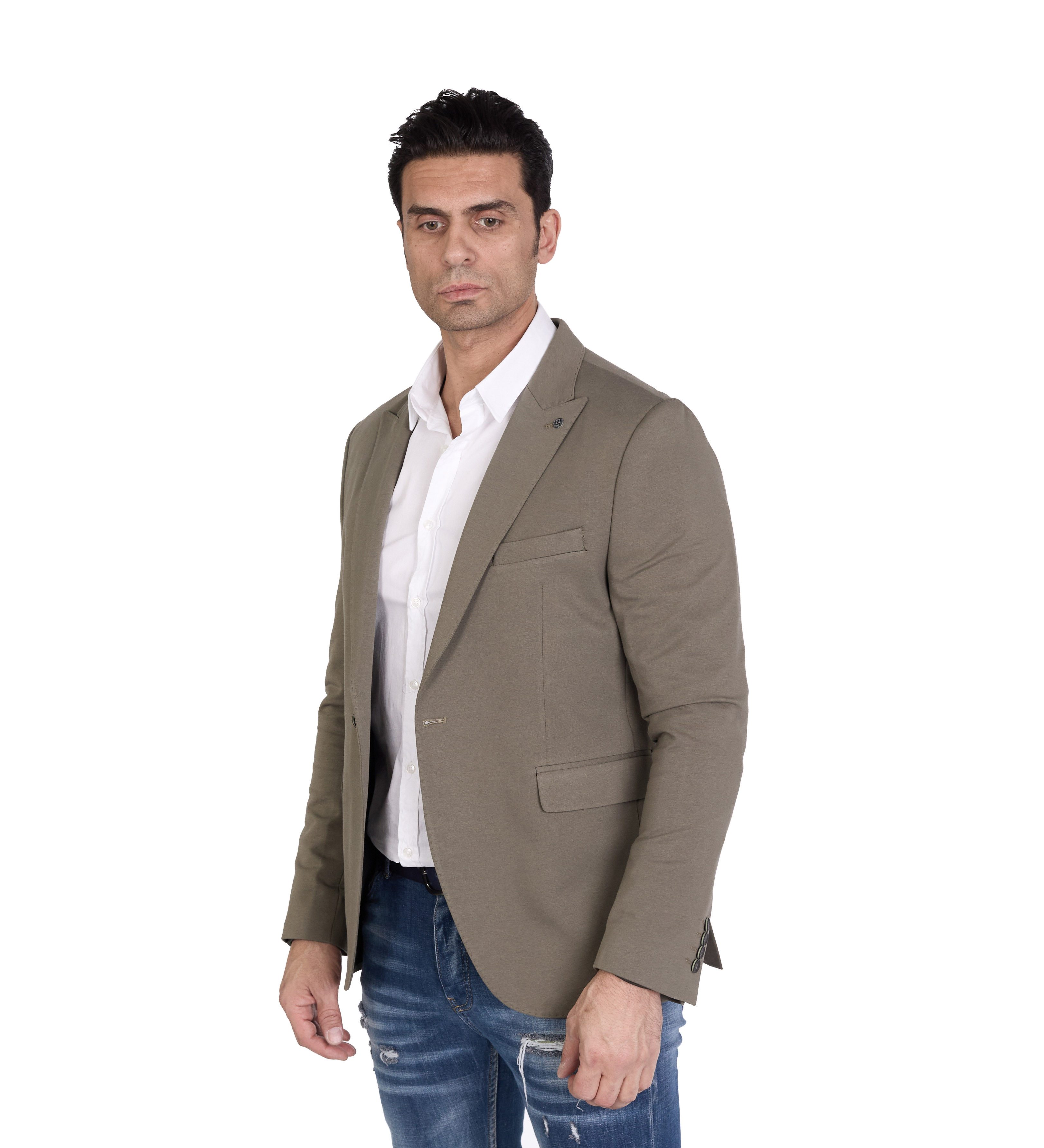 Denim Distriqt Jerseysakko Herren Slim Fit günstig online kaufen
