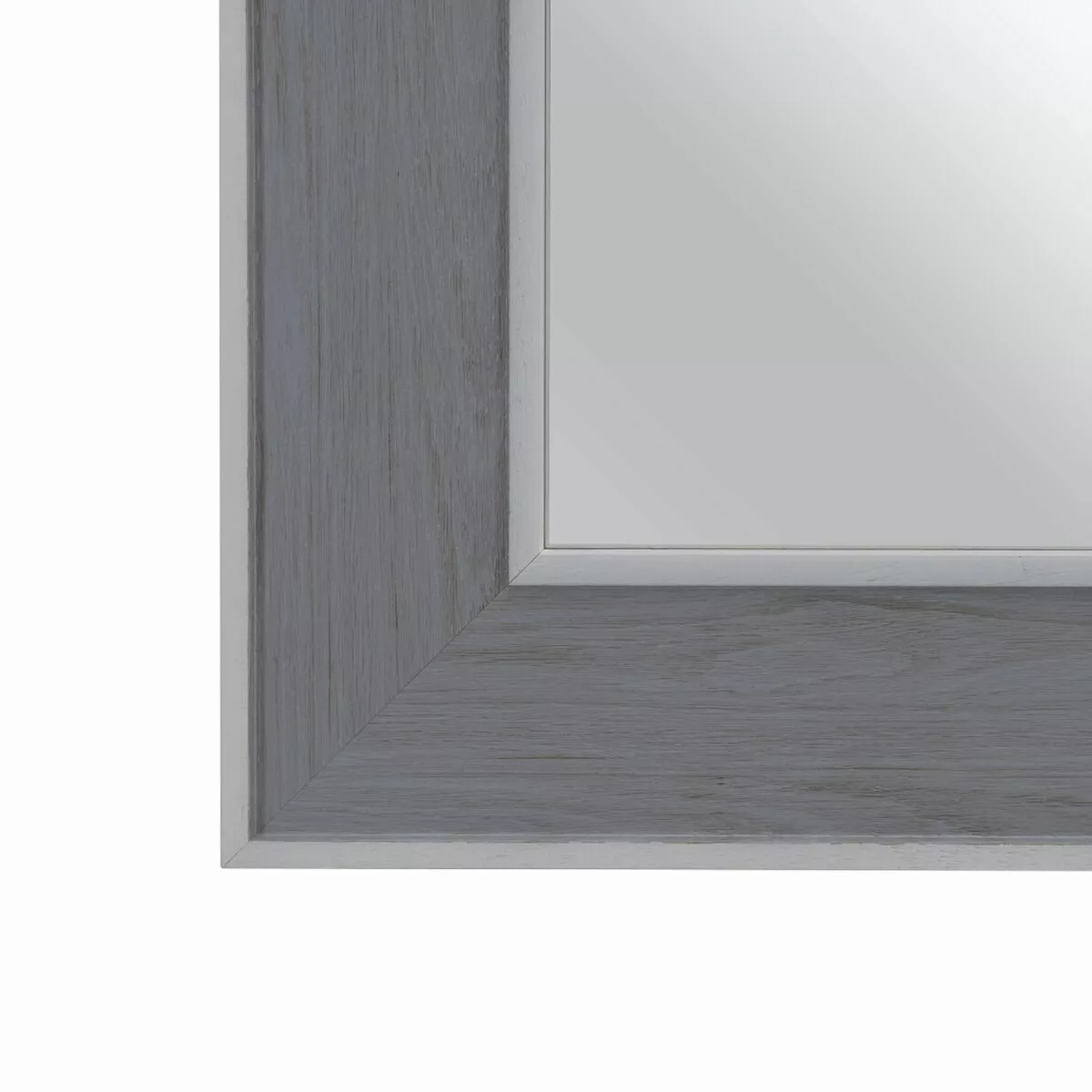 Wandspiegel 66 X 2 X 86 Cm Grau Holz Weiß günstig online kaufen