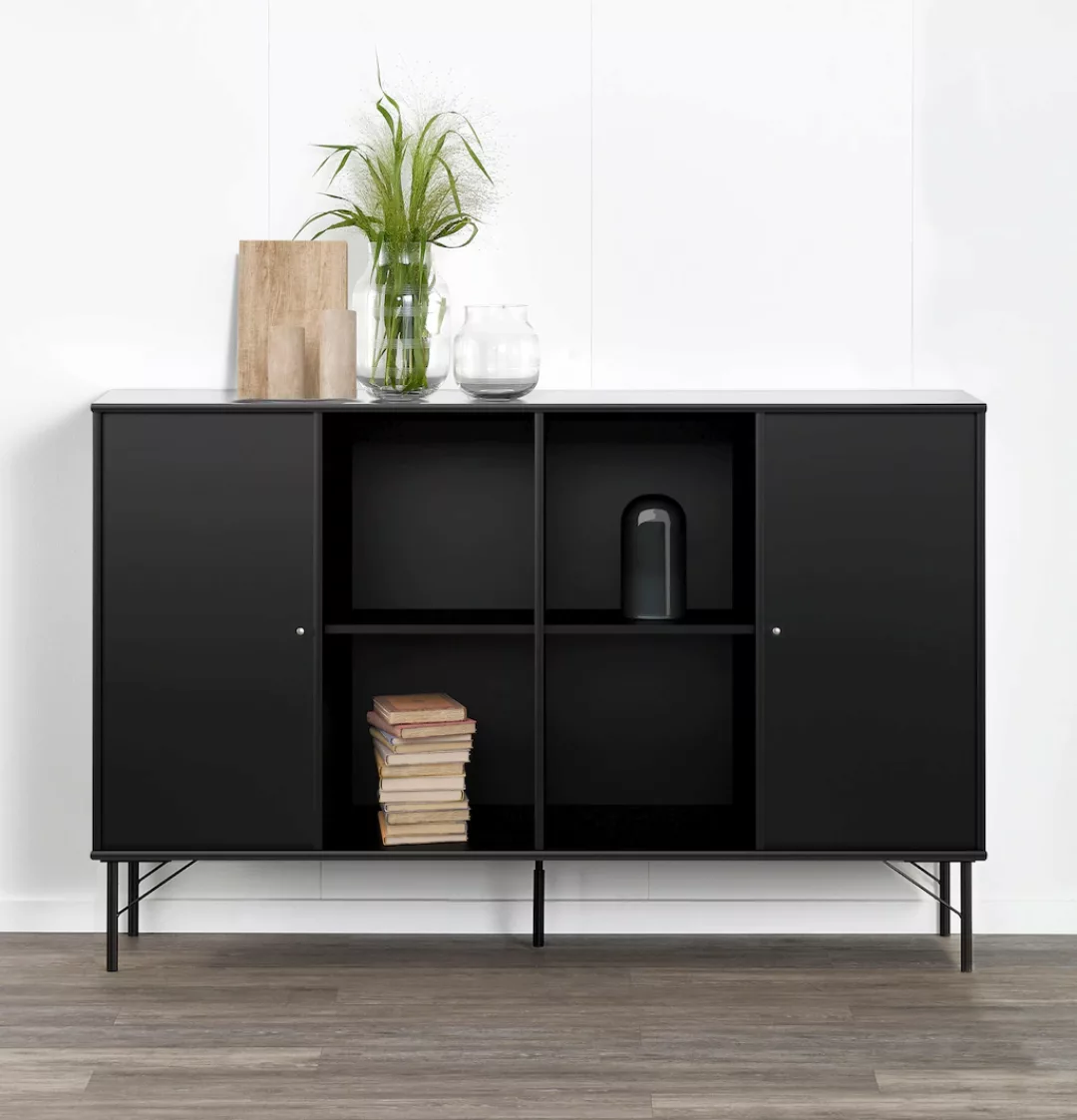 Hammel Furniture Sideboard "Mistral Kubus", mit zwei Türen und Metall Füße, günstig online kaufen