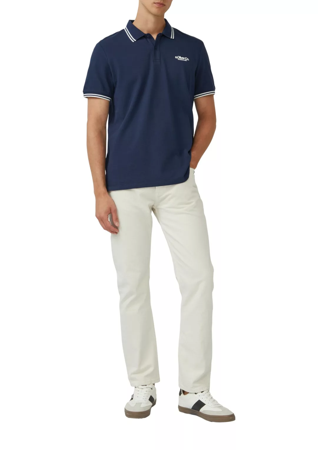s.Oliver Poloshirt, mit Logo Schriftzug günstig online kaufen