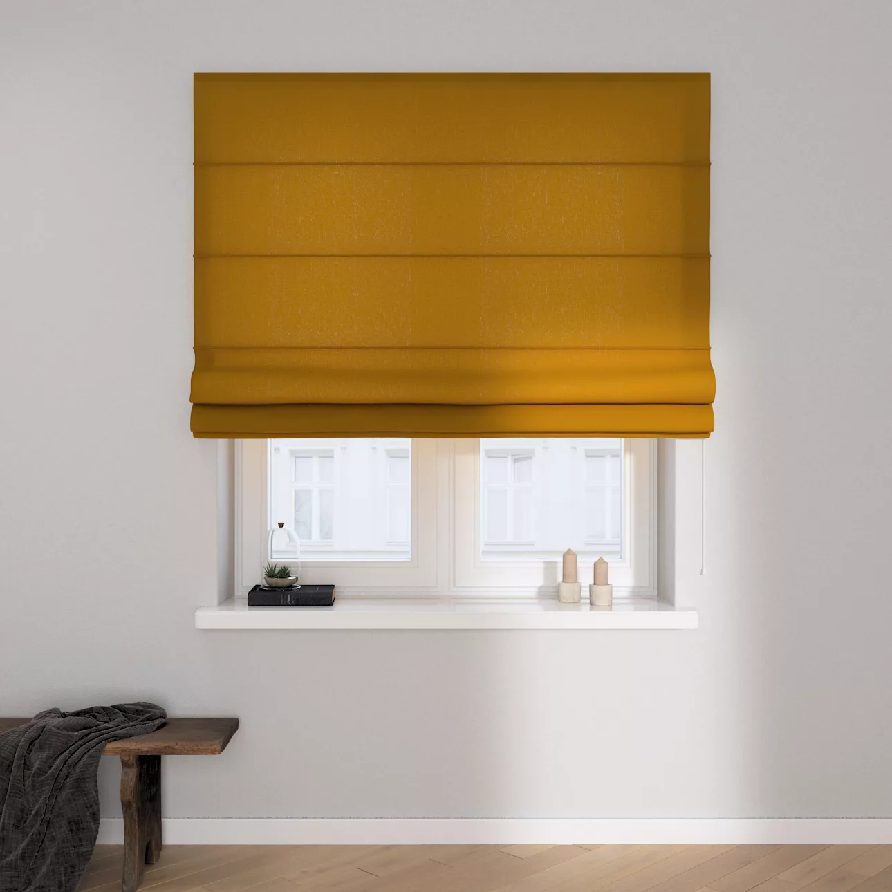 Dekoria Raffrollo Capri, honiggelb, 160 x 170 cm günstig online kaufen