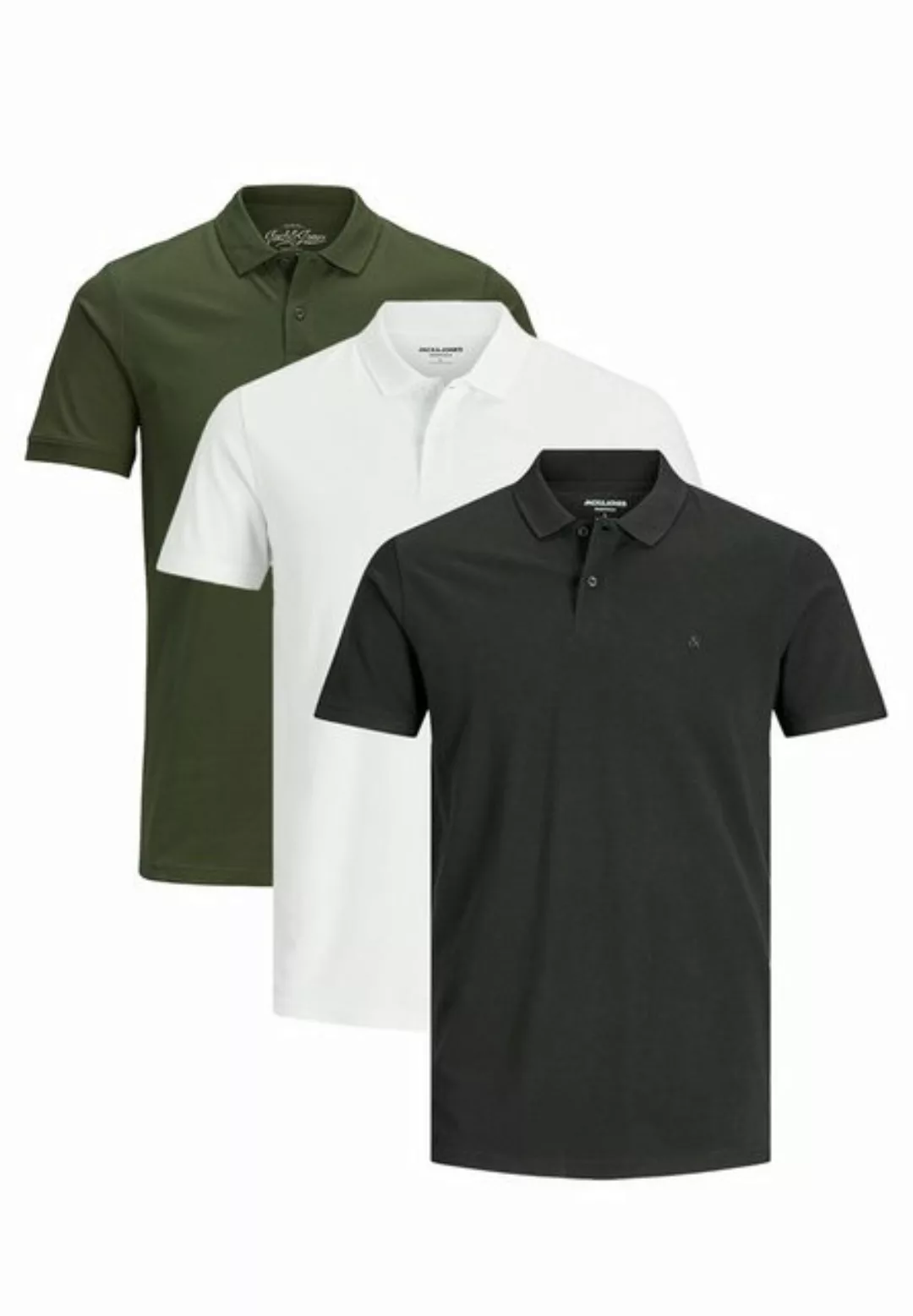 Jack & Jones Poloshirt 3er Pack Basic (Spar-Set, 3-tlg) Poloshirt - Baumwol günstig online kaufen