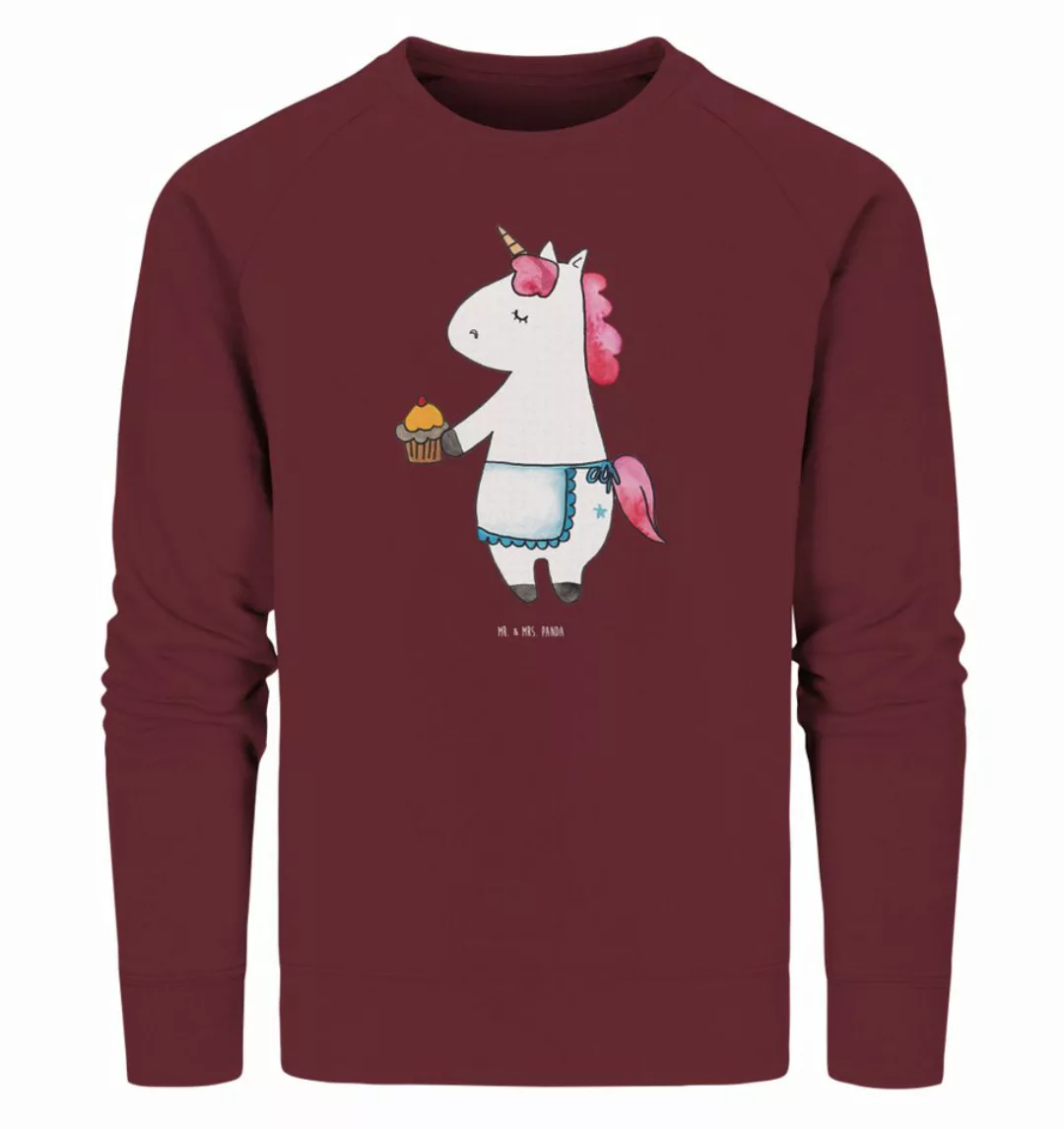 Mr. & Mrs. Panda Longpullover Größe L Einhorn Muffin - Burgundy - Geschenk, günstig online kaufen