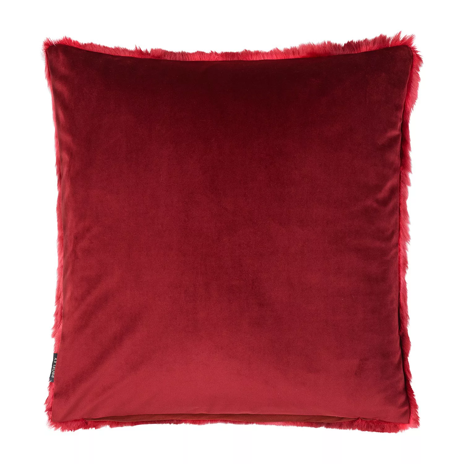 home24 Proflax Kissenbezug Felon Rot 45x45 cm (BxH) Microfaser günstig online kaufen
