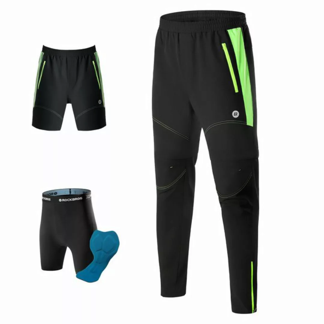 ROCKBROS Fahrradhose Doppellagig Abnehmbar Sporthose (Lang Radhose mit Sitz günstig online kaufen