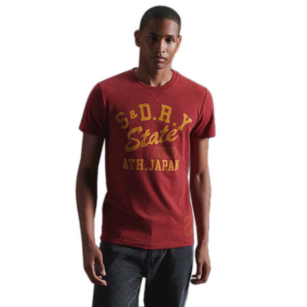 Superdry Track&field Classic Kurzarm T-shirt S Chilli Pepper Marl günstig online kaufen