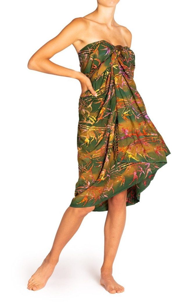 PANASIAM Pareo Sarong Wachsbatik schwarz-weiß aus günstig online kaufen
