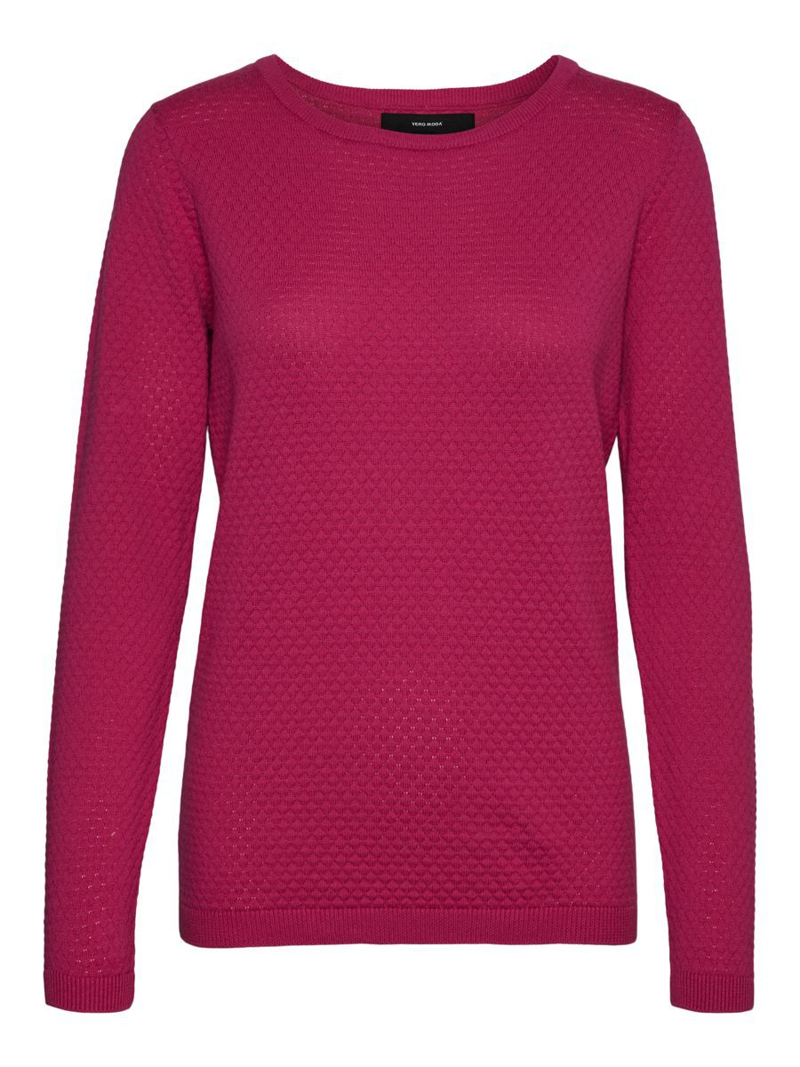 VERO MODA Strukturierter Pullover Damen Pink günstig online kaufen
