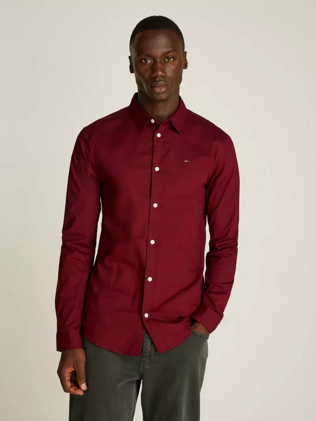 Tommy Jeans Langarmhemd Sabim Stretch Hemd Shirt Stretch Hemd, Premium, Sli günstig online kaufen