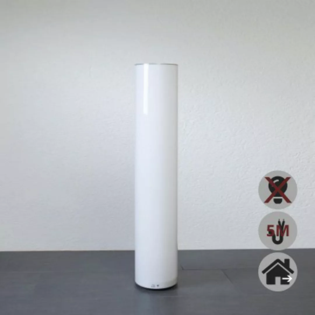 EPSTEIN-DESIGN APOLLO AUßEN 102 cm 5M KABEL Säulenleuchte Weiß 2-Flammig günstig online kaufen