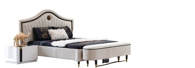 JVmoebel Bett, Schlafzimmer Design Bett Luxus Betten Neu Doppel Polster günstig online kaufen