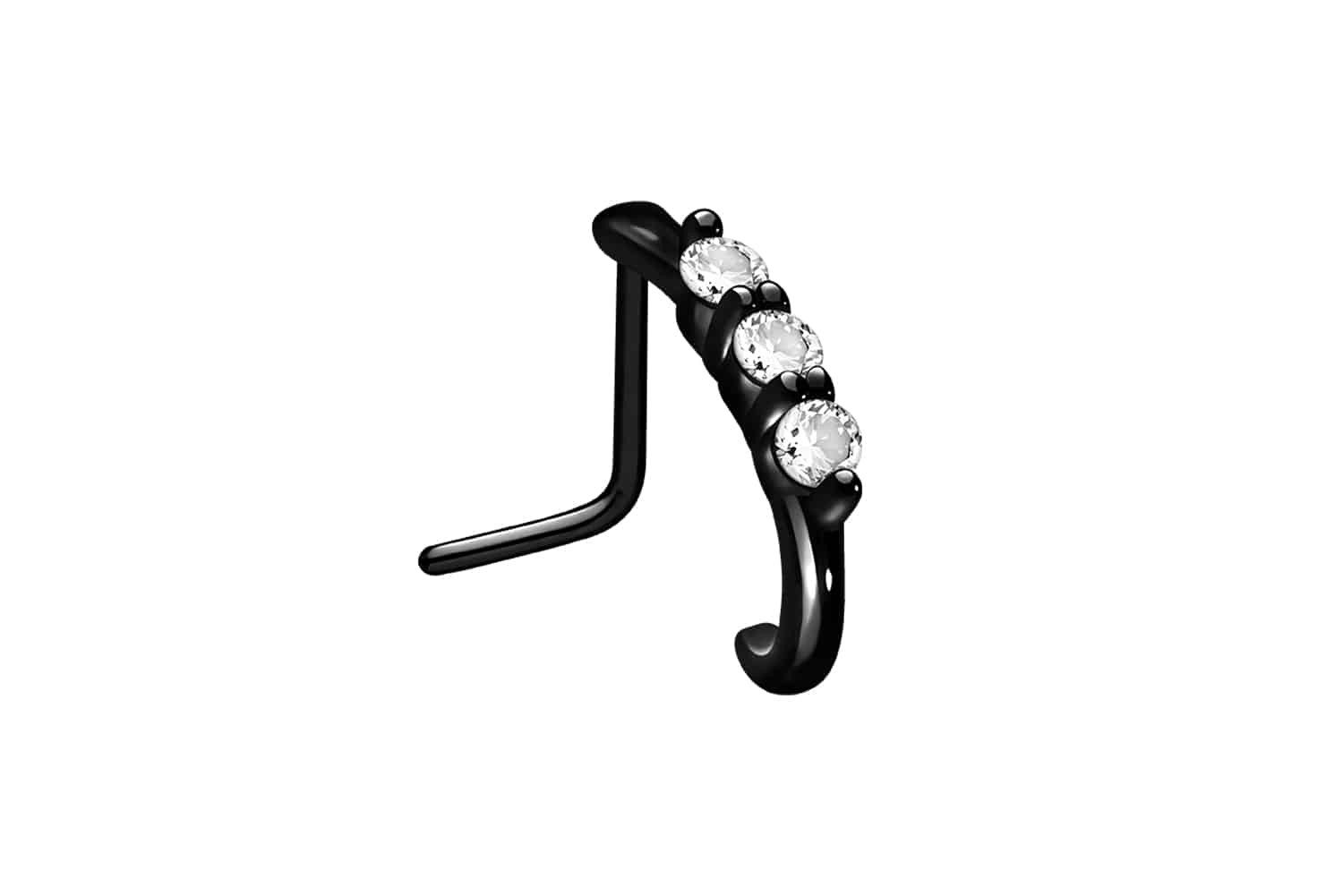PIERCINGLINE Nasenpiercing Chirurgenstahl Nasenstecker 3 GROSSE günstig online kaufen