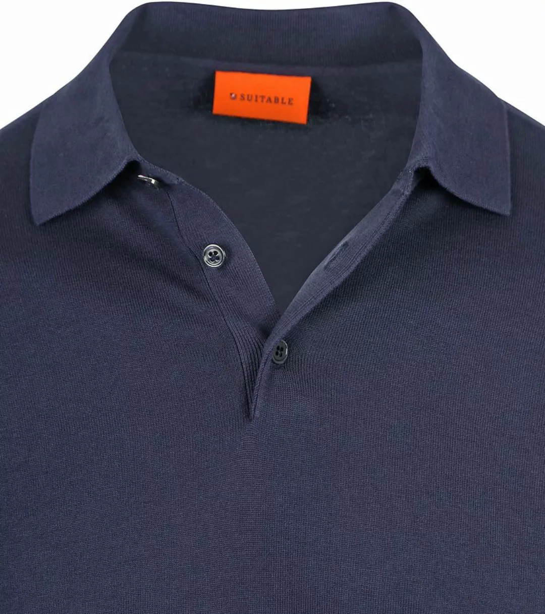 Suitable Compact Cotton Poloshirt Navy - Größe M günstig online kaufen