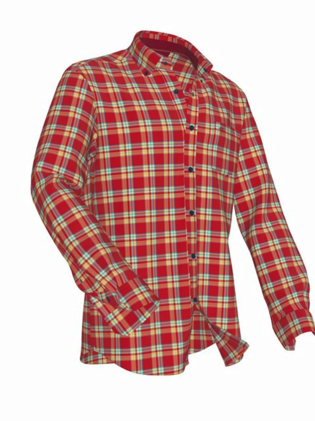 FYNCH-HATTON Langarmshirt Flannel Check, B.D., 1/1 günstig online kaufen