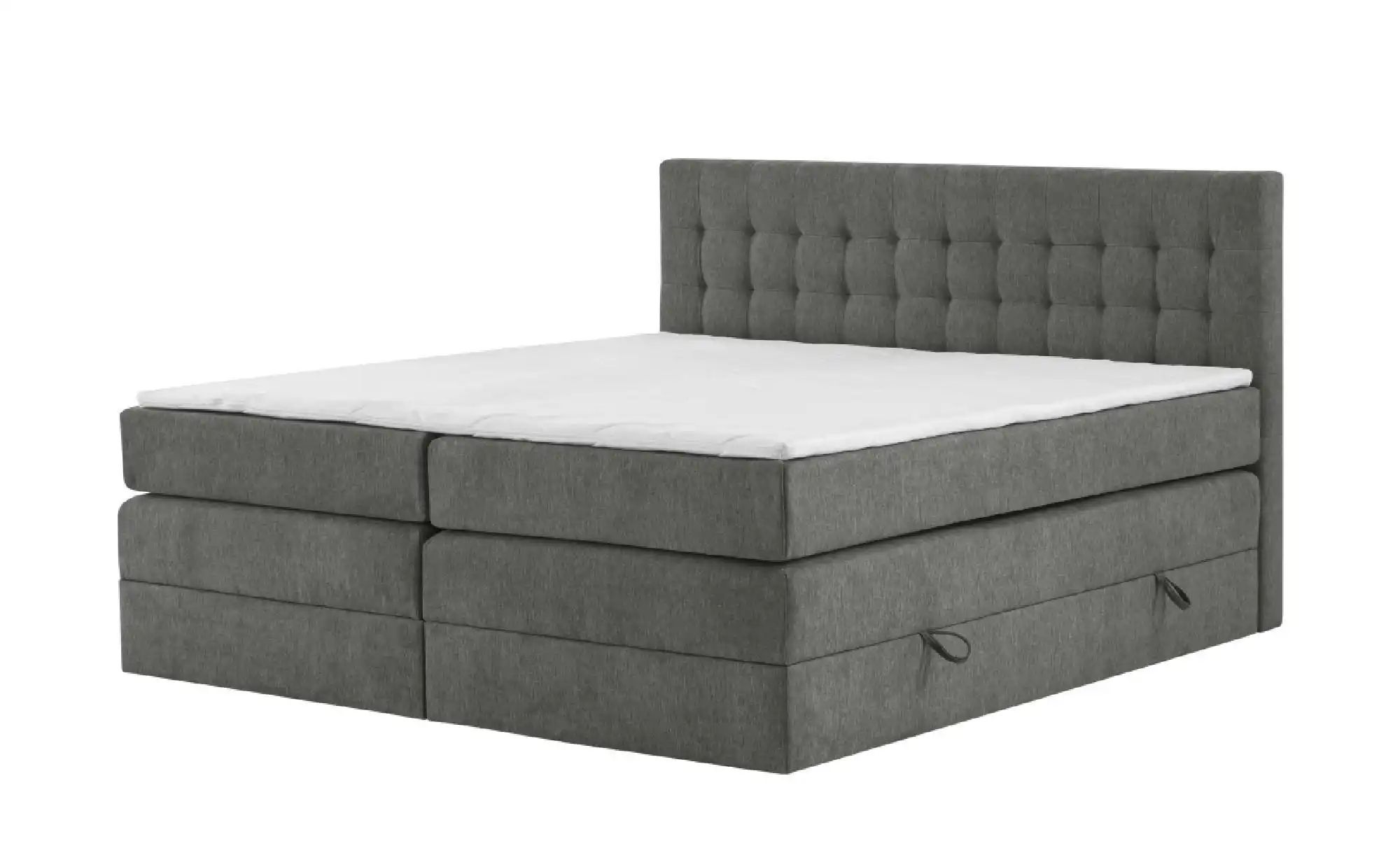 Boxspringbett mit Bettkasten Barcelona ¦ grau ¦ Maße (cm): B: 160 H: 110 Be günstig online kaufen