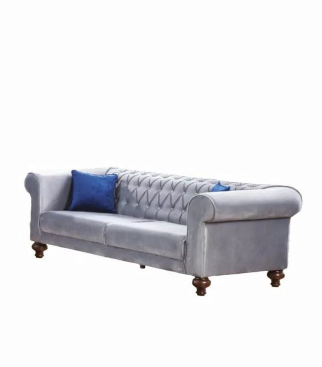 Xlmoebel Sofa Modernes Stoffsofa für drei Personen im luxuriösen Design, 1 günstig online kaufen