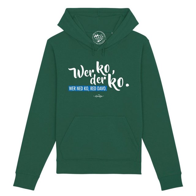 Bavariashop Hoodie Herren Hoodie "Wer ko, der ko günstig online kaufen