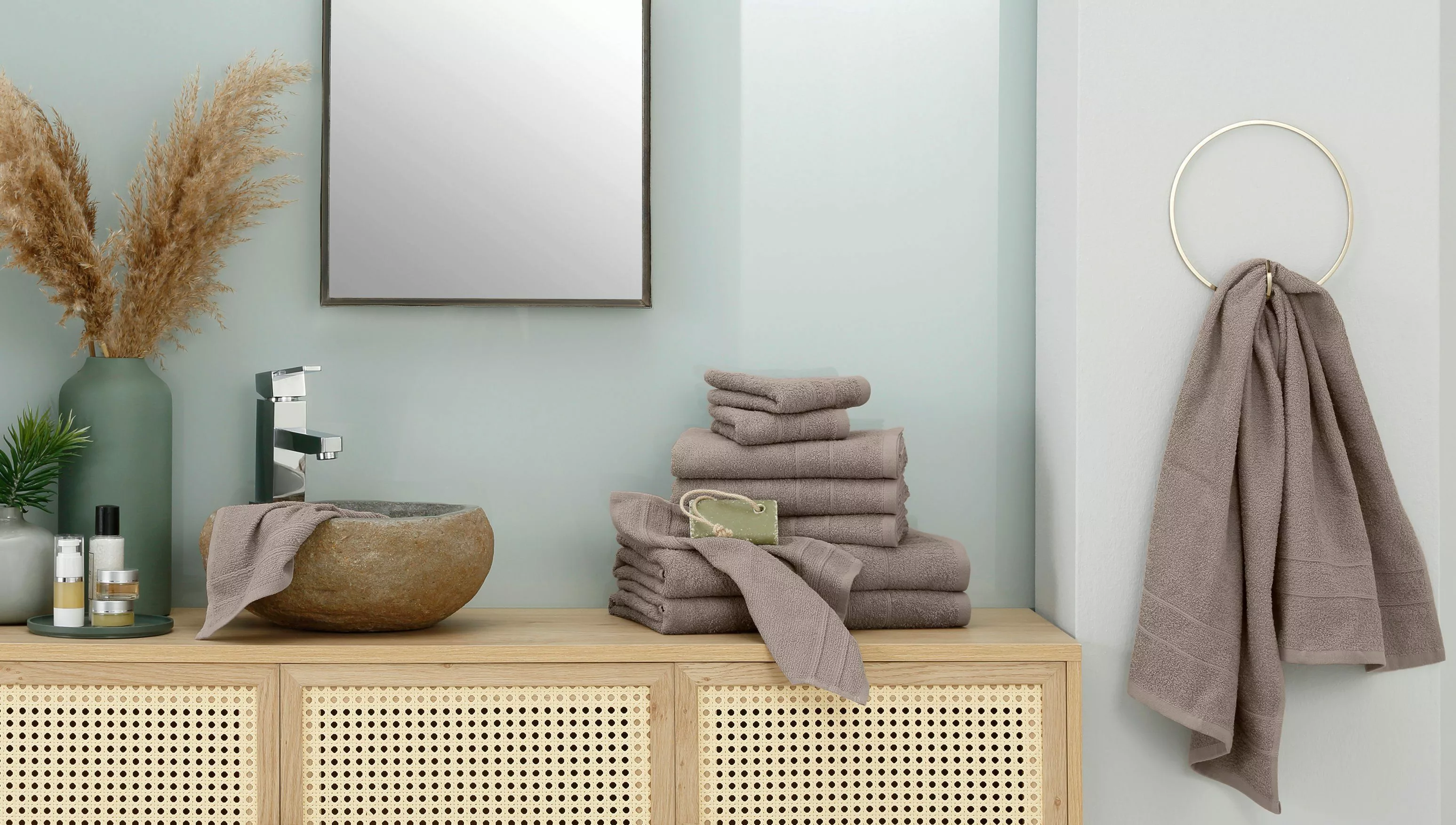 my home Handtuch Set Inga, Duschtücher, günstig online kaufen