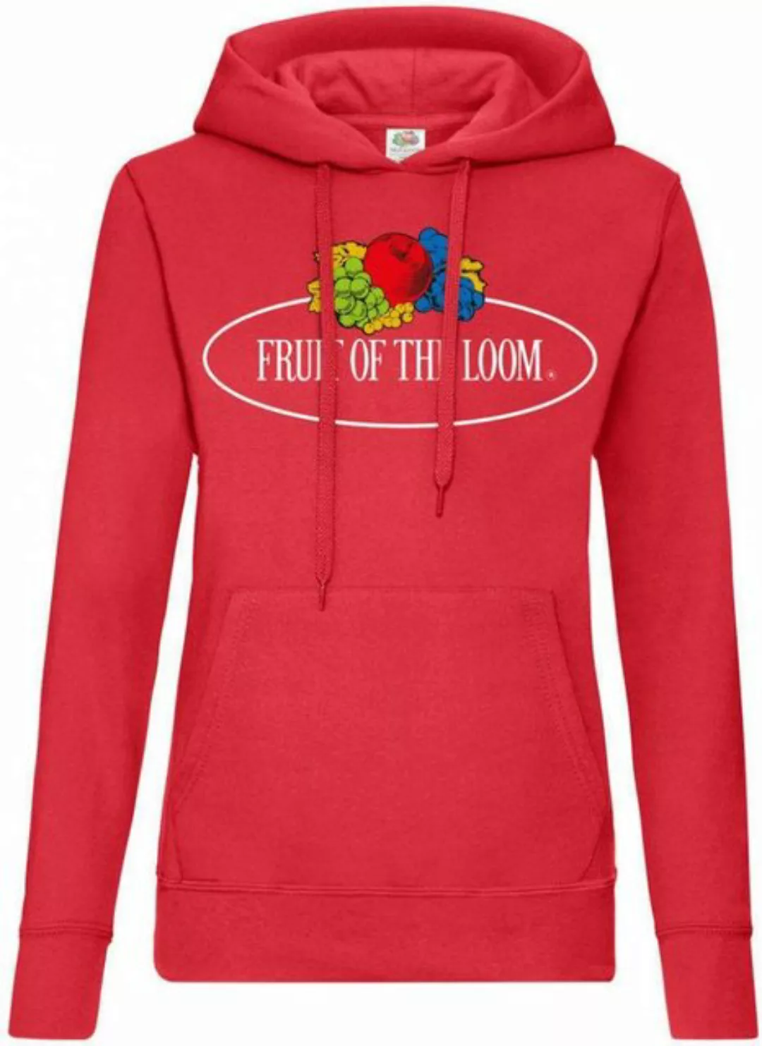 Fruit of the Loom Kapuzenpullover Ladies Vintage Hooded Sweat Large Logo Pr günstig online kaufen