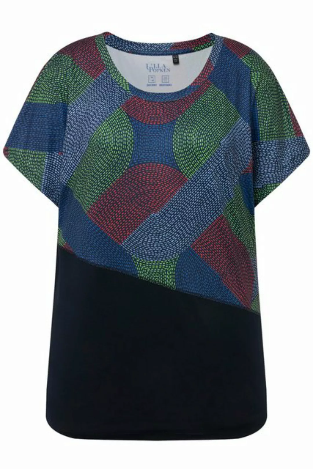 Ulla Popken Rundhalsshirt Funktionsshirt oversized Rundhals Halbarm recycel günstig online kaufen