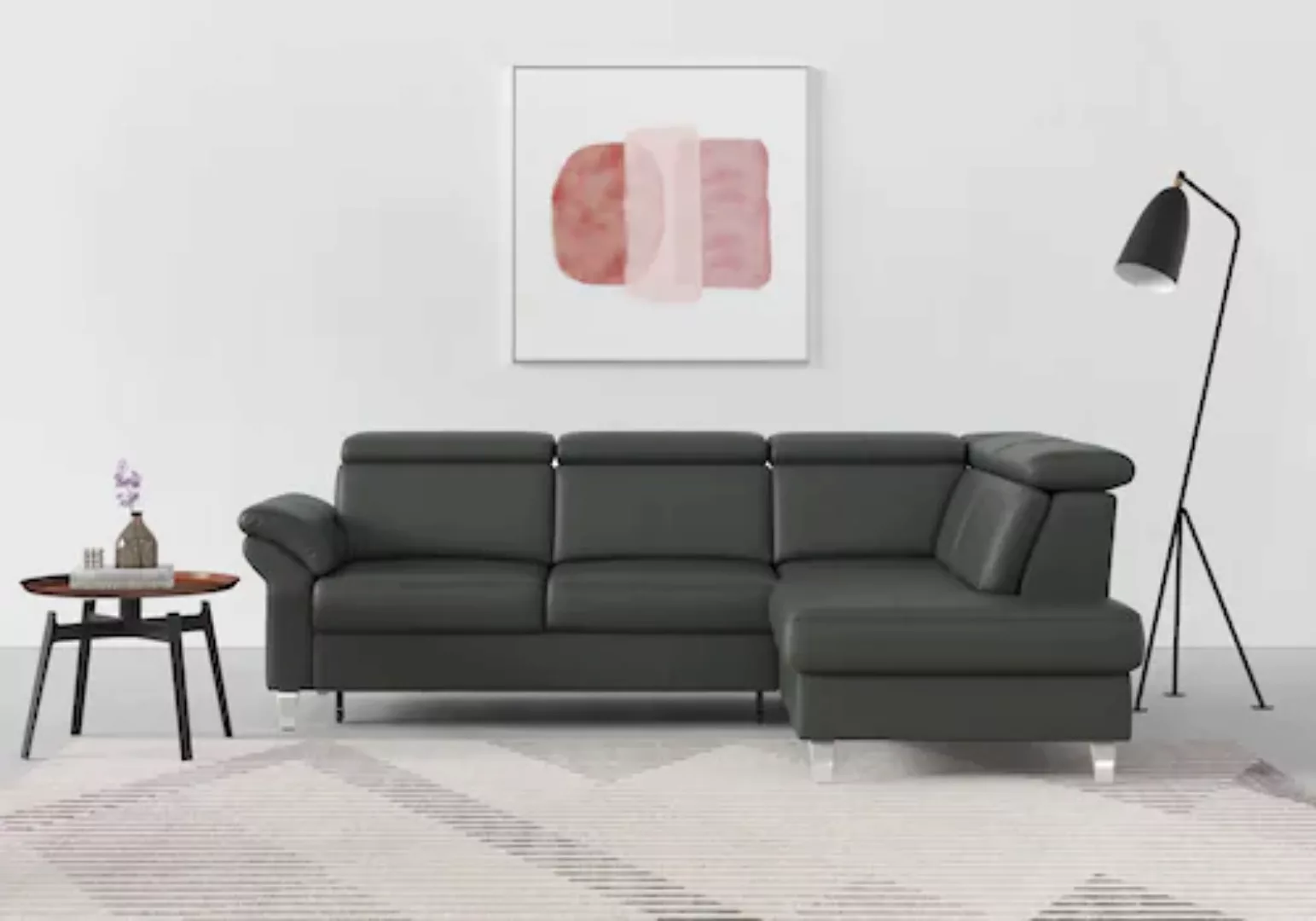 sit&more Ecksofa, inklusive Kopfteilverstellung, wahlweise mit Bettfunktion günstig online kaufen
