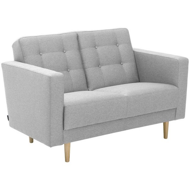 58 aufm Kessel Sofa 2-Sitzer Kaisa Bezug Flachgewebe Esche natur / hellgrau günstig online kaufen