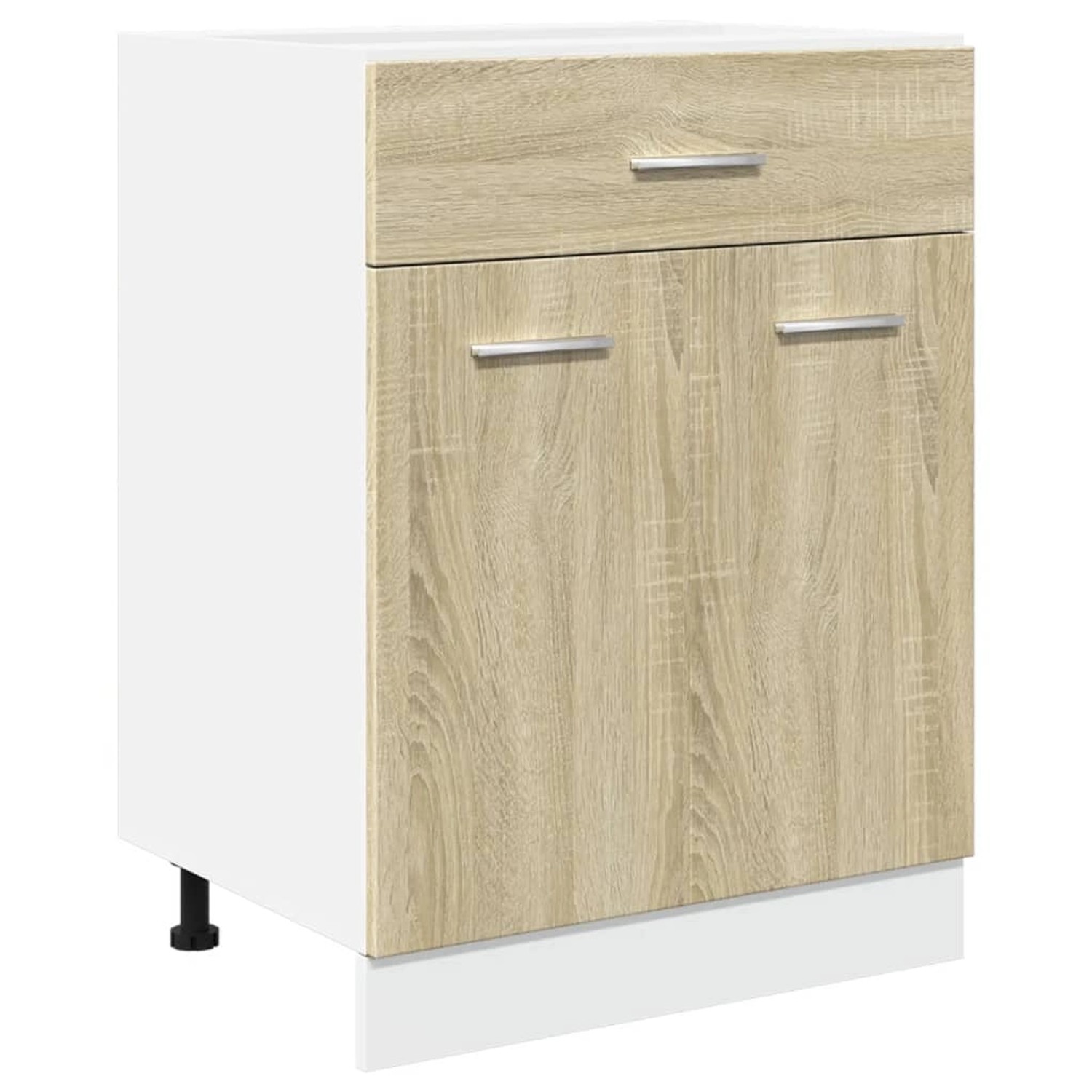 vidaXL Schubunterschrank Sonoma-Eiche 60x46x81,5 cm Holzwerkstoff günstig online kaufen