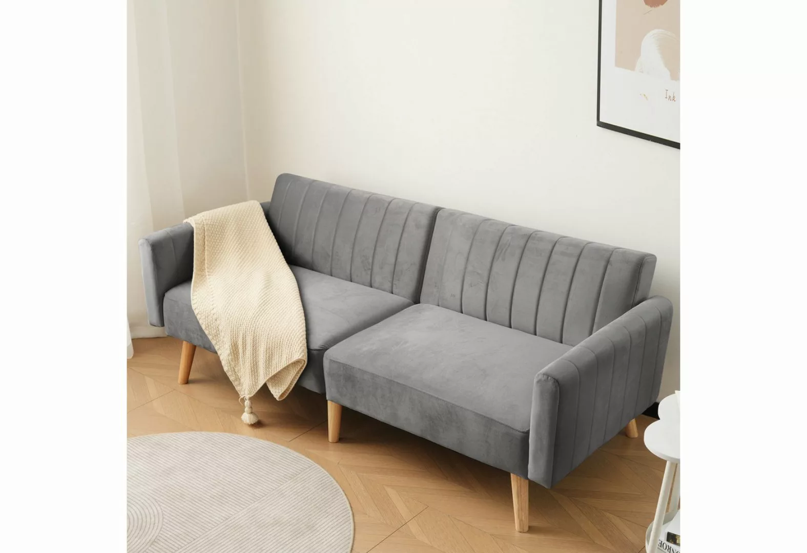 MODFU Schlafsofa modernes minimalistisches, multifunktionales Klappsofa, 2- günstig online kaufen