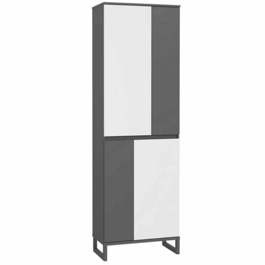 expendio Garderobenschrank Quincy 1 Secret Grey/ Wolfram Grey, 65x202x34 cm günstig online kaufen