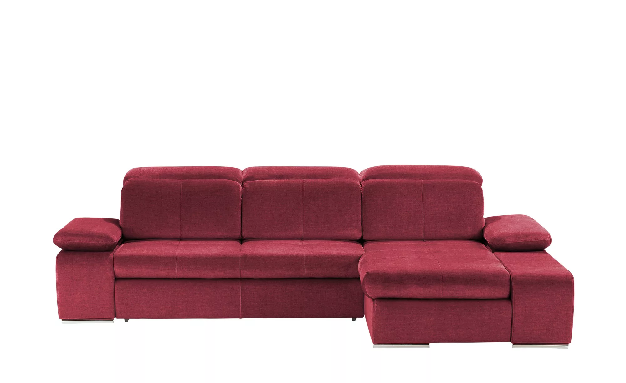 switch Ecksofa aus Mikrofaser Avilla ¦ rot ¦ Maße (cm): B: 285 H: 86 T: 187 günstig online kaufen