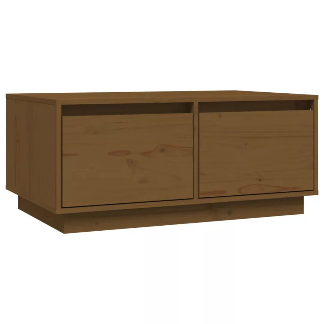 Vidaxl Couchtisch Honigbraun 80x50x35 Cm Massivholz Kiefer günstig online kaufen