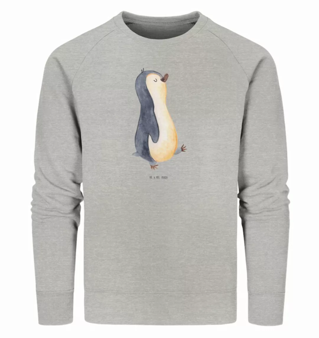 Mr. & Mrs. Panda Longpullover Pinguin marschieren Größe S - Heather Grey - günstig online kaufen