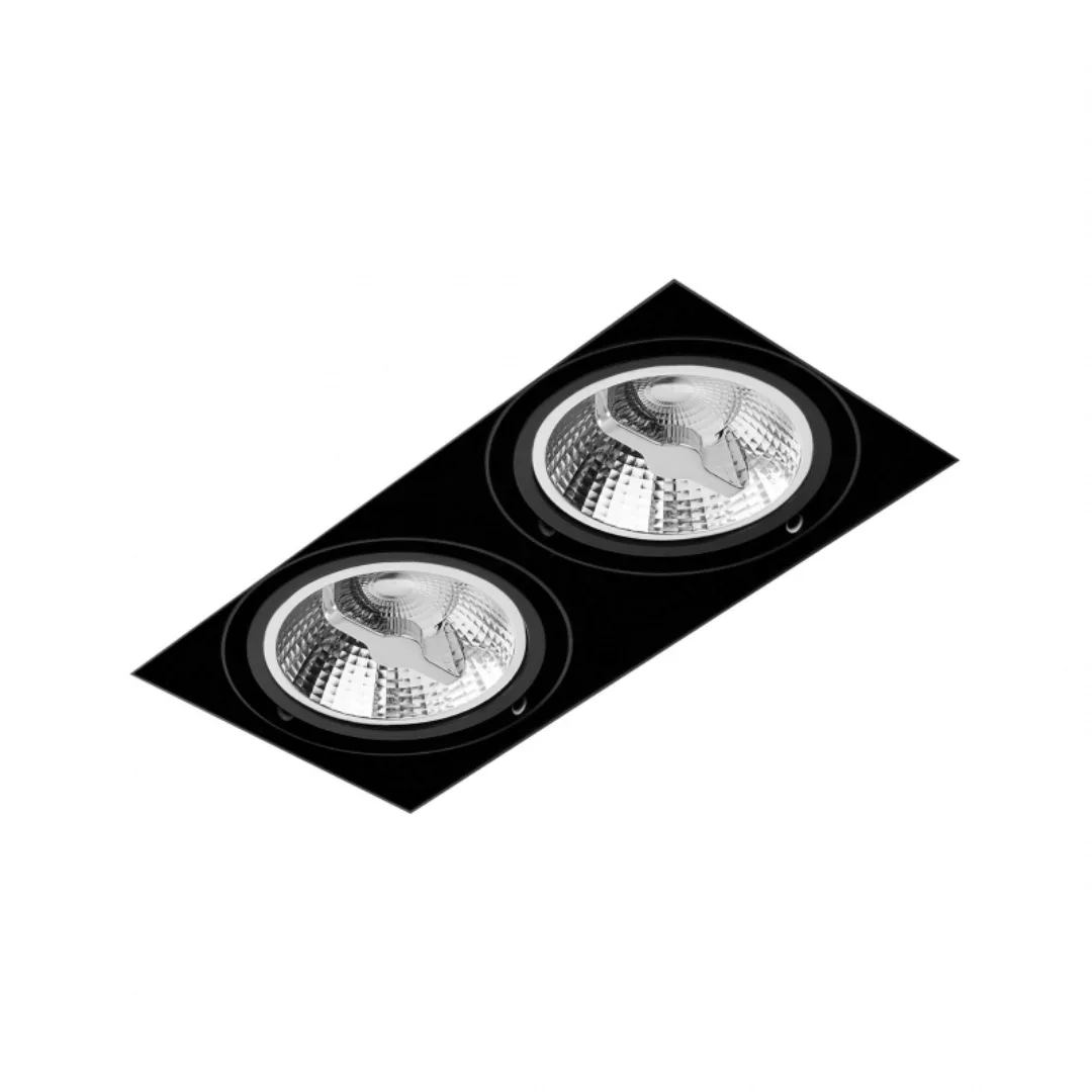 Spot SQUARES 111x2 trimless 230V Phase-Control Einbau-Schwarz Aufbau 	37512 günstig online kaufen