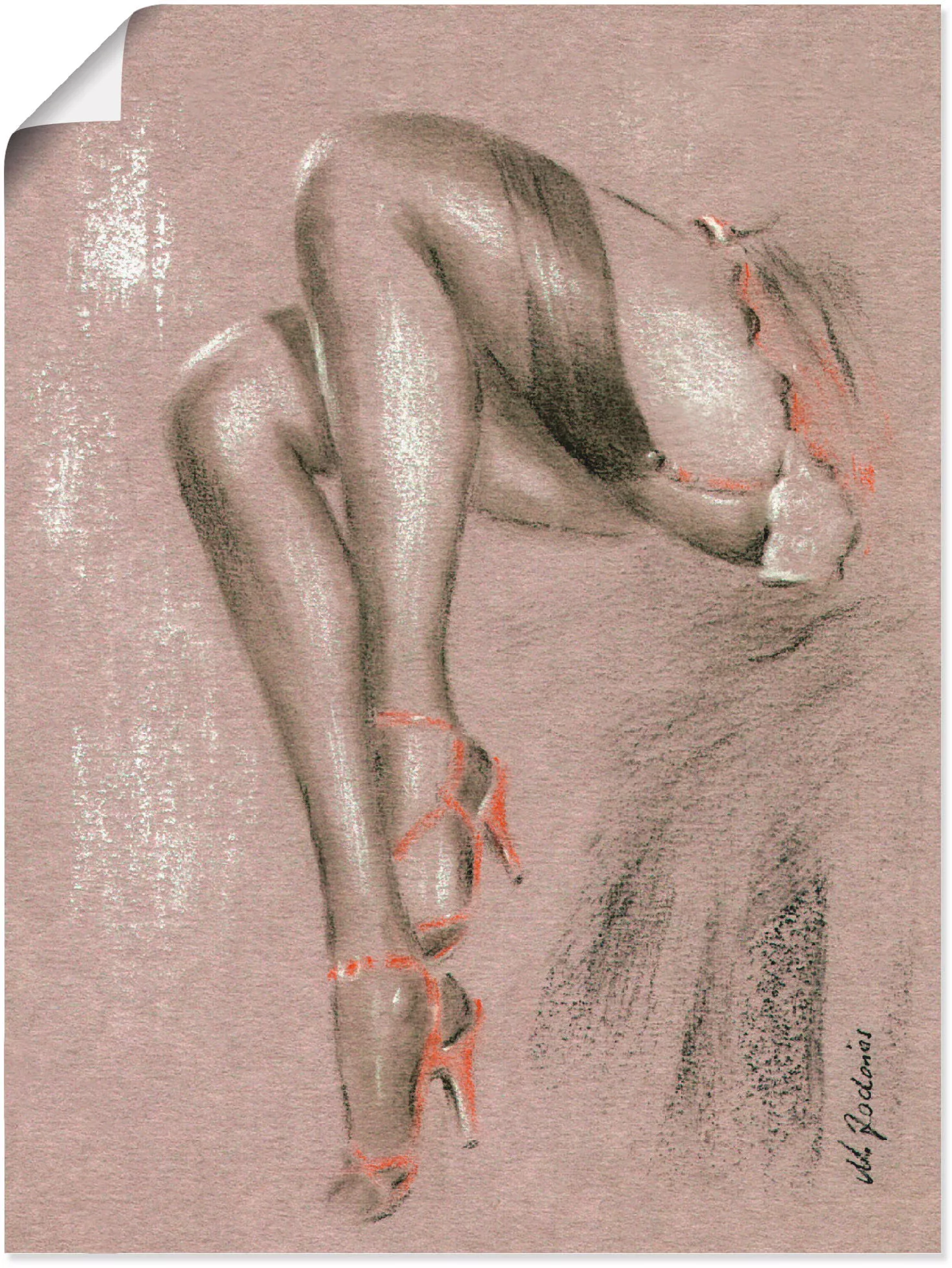 Artland Wandbild "Erotisches in High Heels", Frau, (1 St.) günstig online kaufen
