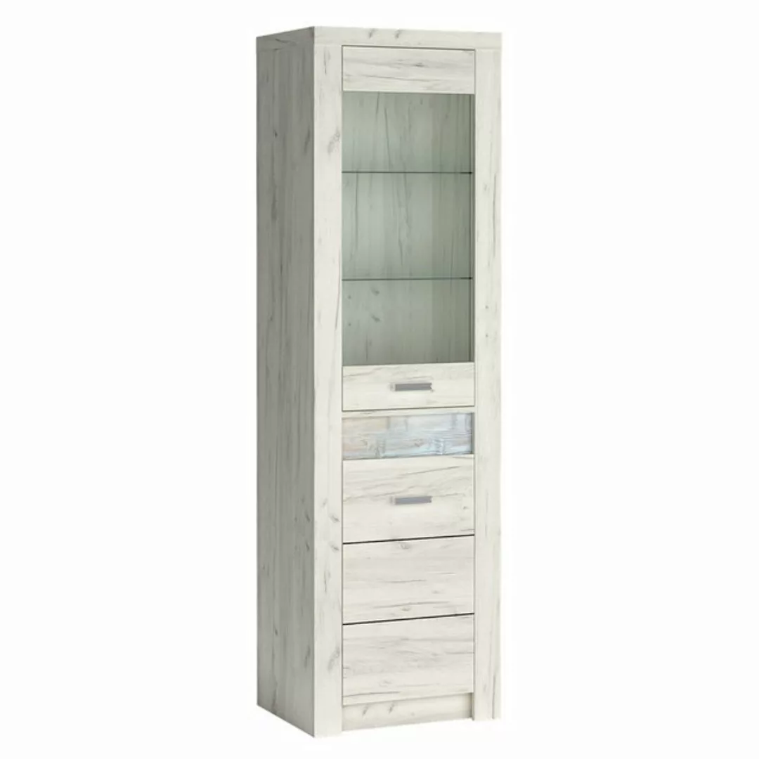 Lomadox Vitrine INGENIO-161 Standvitrine Hochschrank Wohnzimmerschrank mode günstig online kaufen