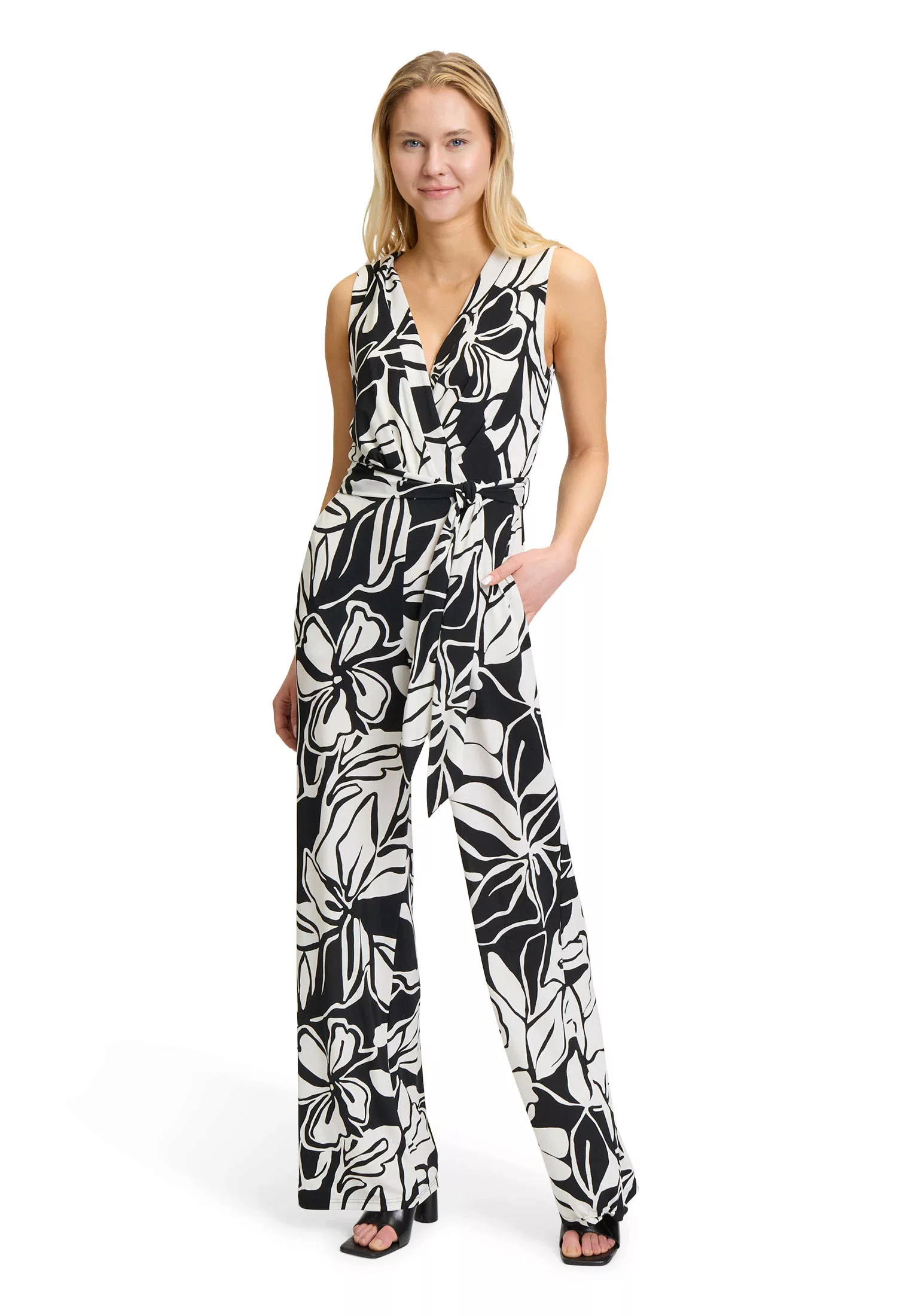 Vera Mont Overall "Vera Mont Jumpsuit mit Bindegürtel", (1 tlg.), Druck günstig online kaufen