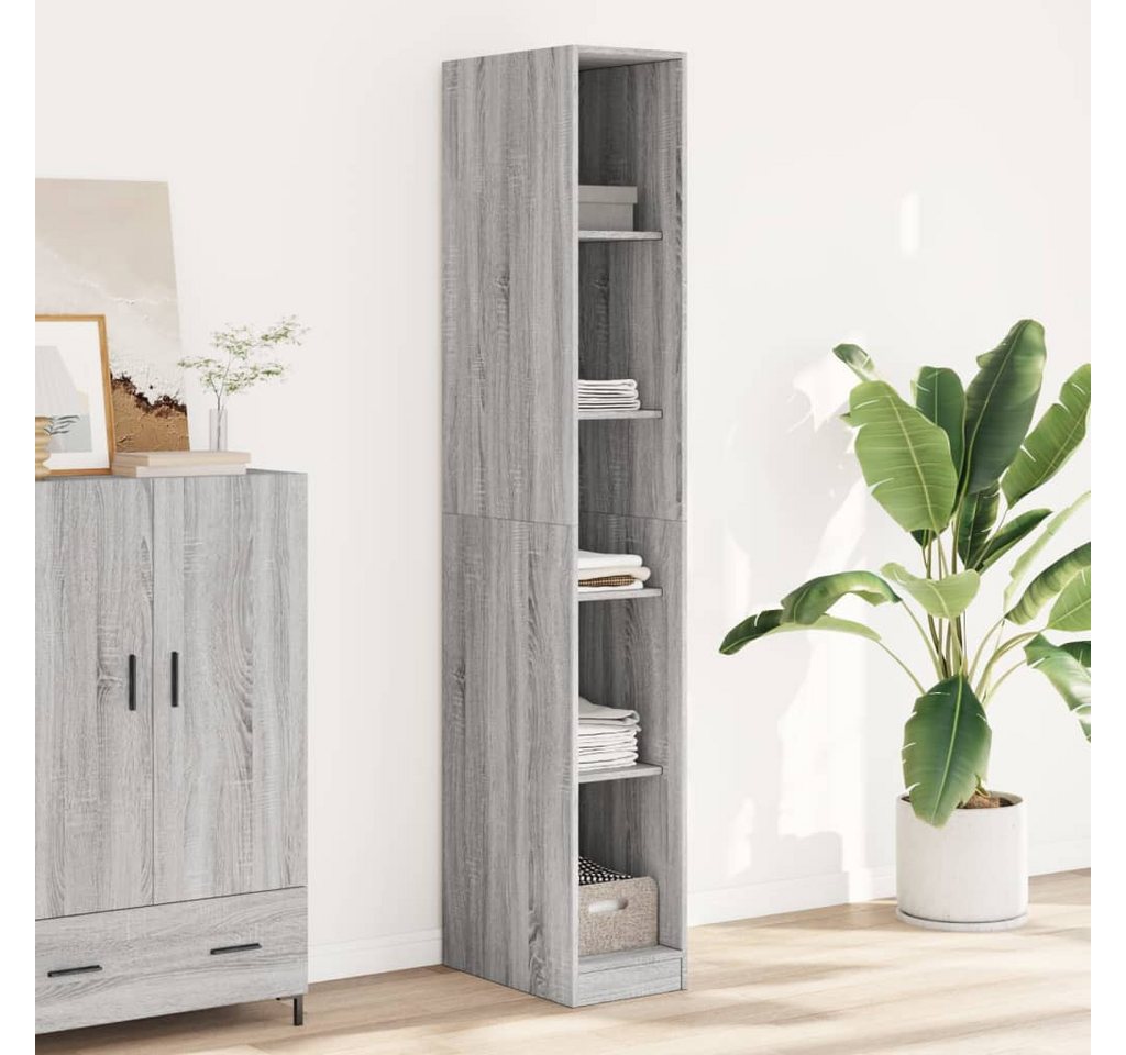 vidaXL Schrankmodule Kleiderschrank Grau Sonoma 30x50x200 cm Holzwerkstoff günstig online kaufen