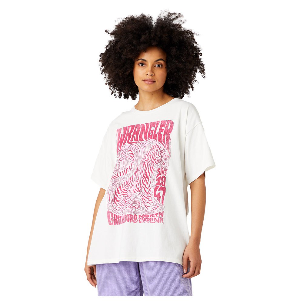 Wrangler Oversized Kurzärmeliges T-shirt M Wornwhite günstig online kaufen