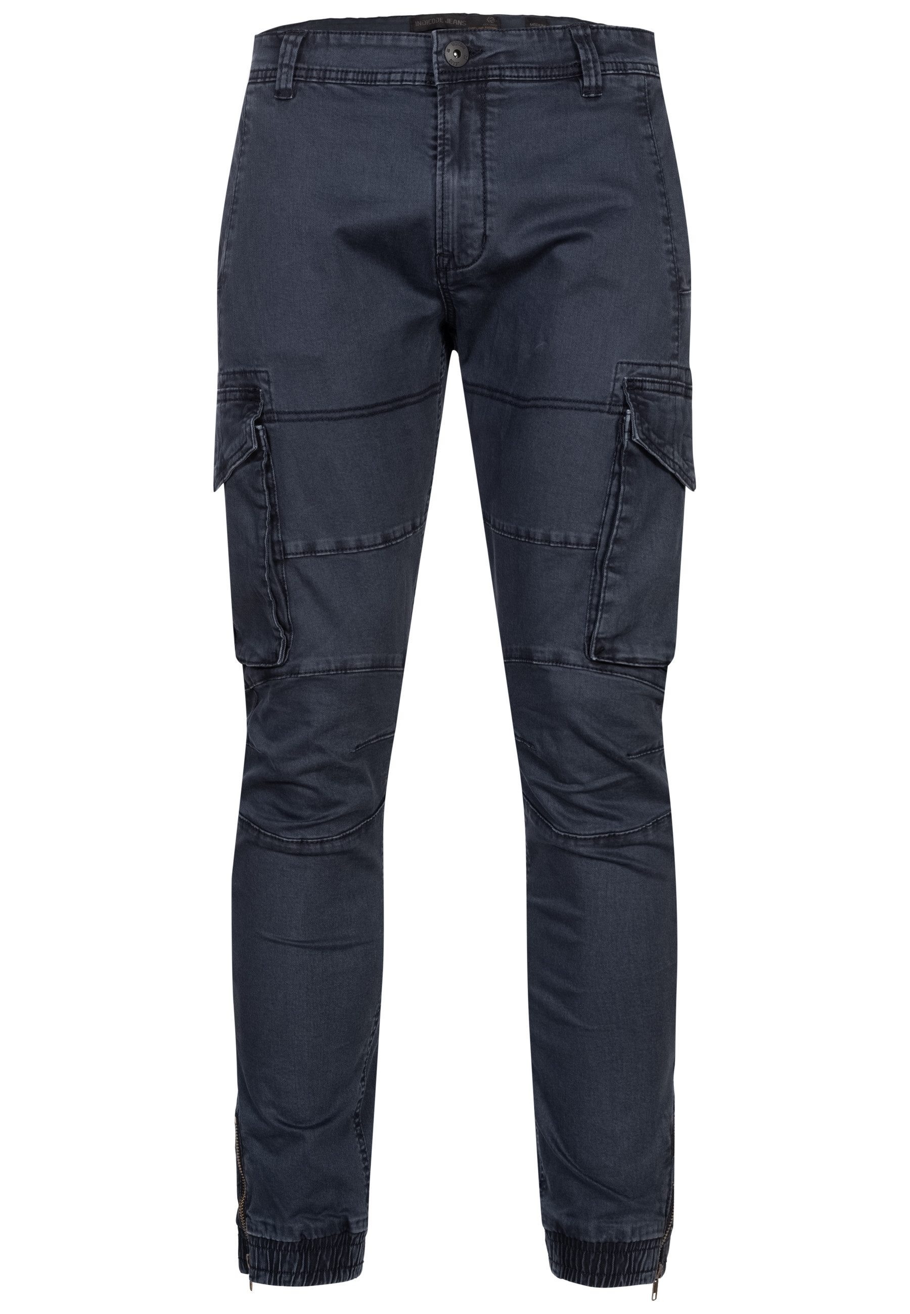 Indicode Cargohose August mit 6 Taschen günstig online kaufen