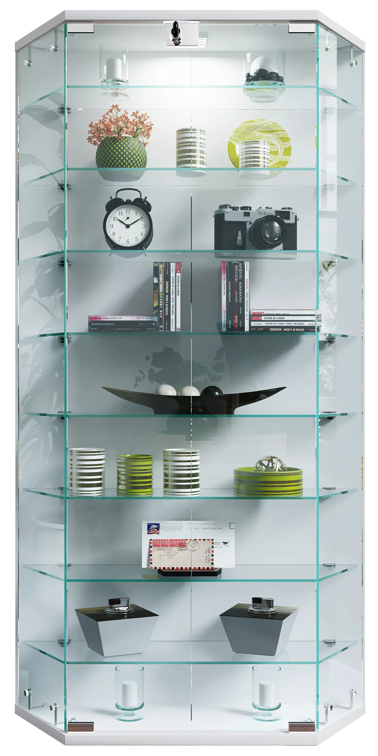 VCM Wandregal "VCM Glasvitrine hängend  Vitrine Glas mit ESG-Sicherheitsgla günstig online kaufen