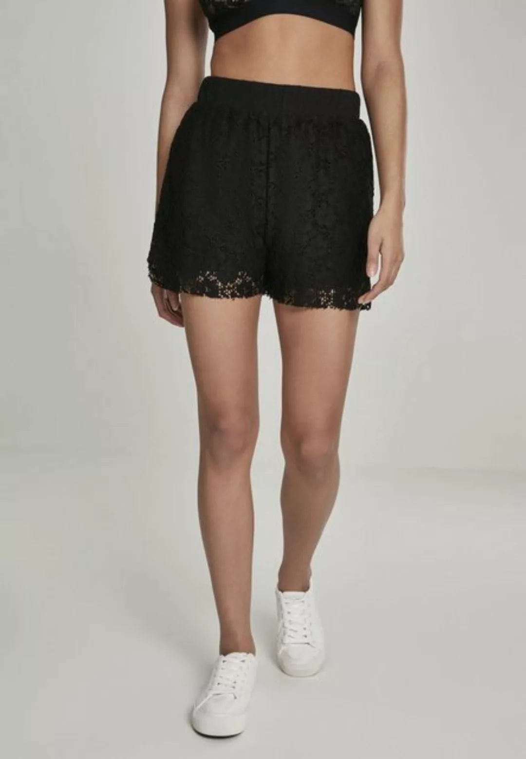 URBAN CLASSICS Stoffhose Damen Ladies Laces Shorts (1-tlg) günstig online kaufen