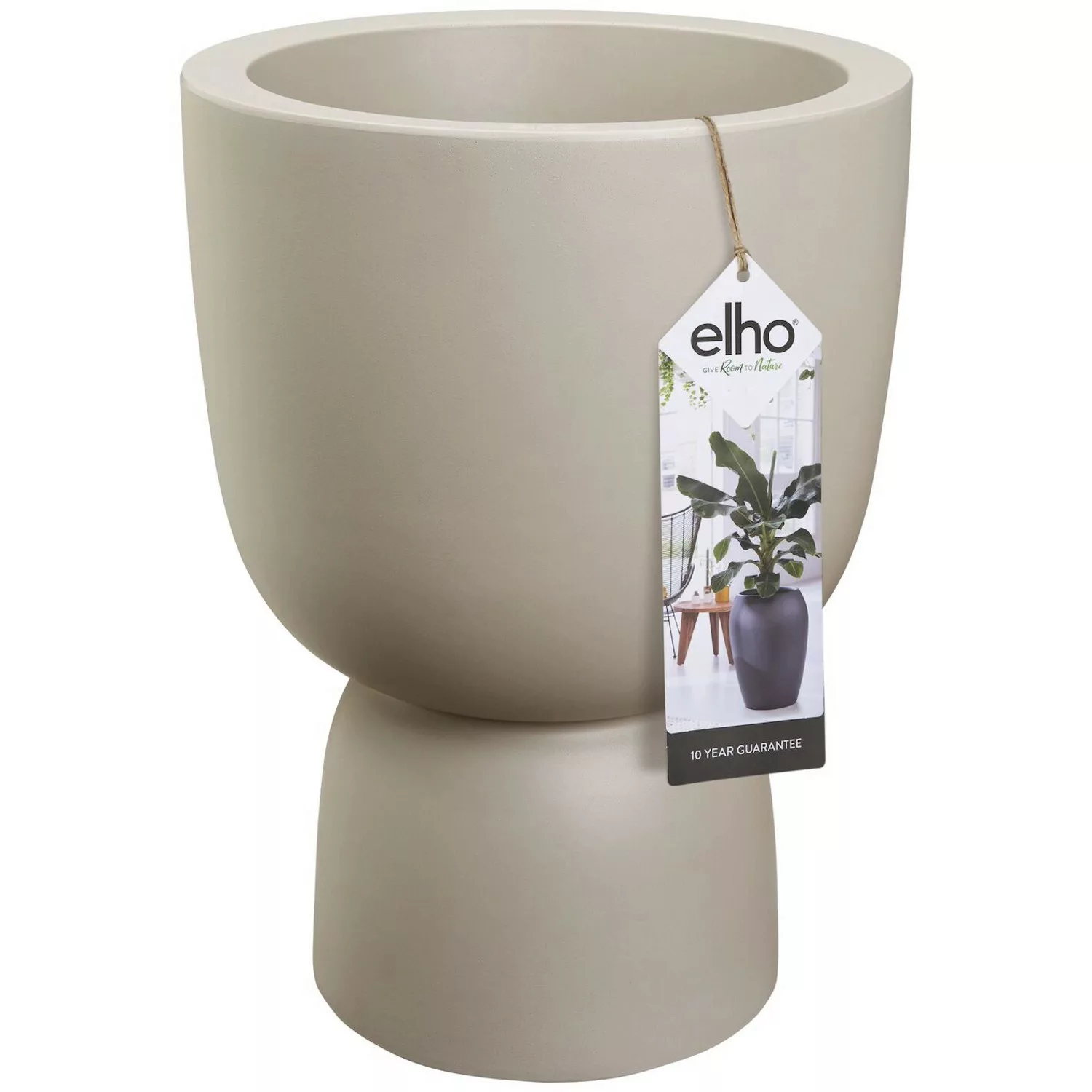 Elho Blumentopf Pure Coupe Ø 34,9 cm Balanced Beige günstig online kaufen