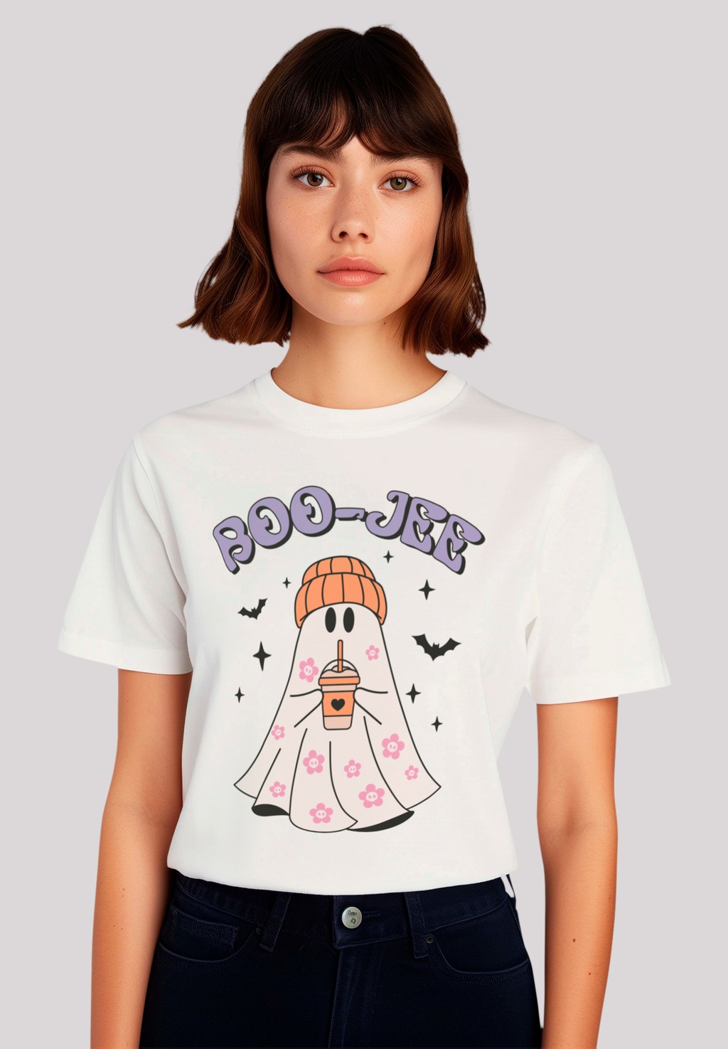 F4NT4STIC T-Shirt "Retro Halloween Boo Jee Coffee", Premium Qualität, Hallo günstig online kaufen