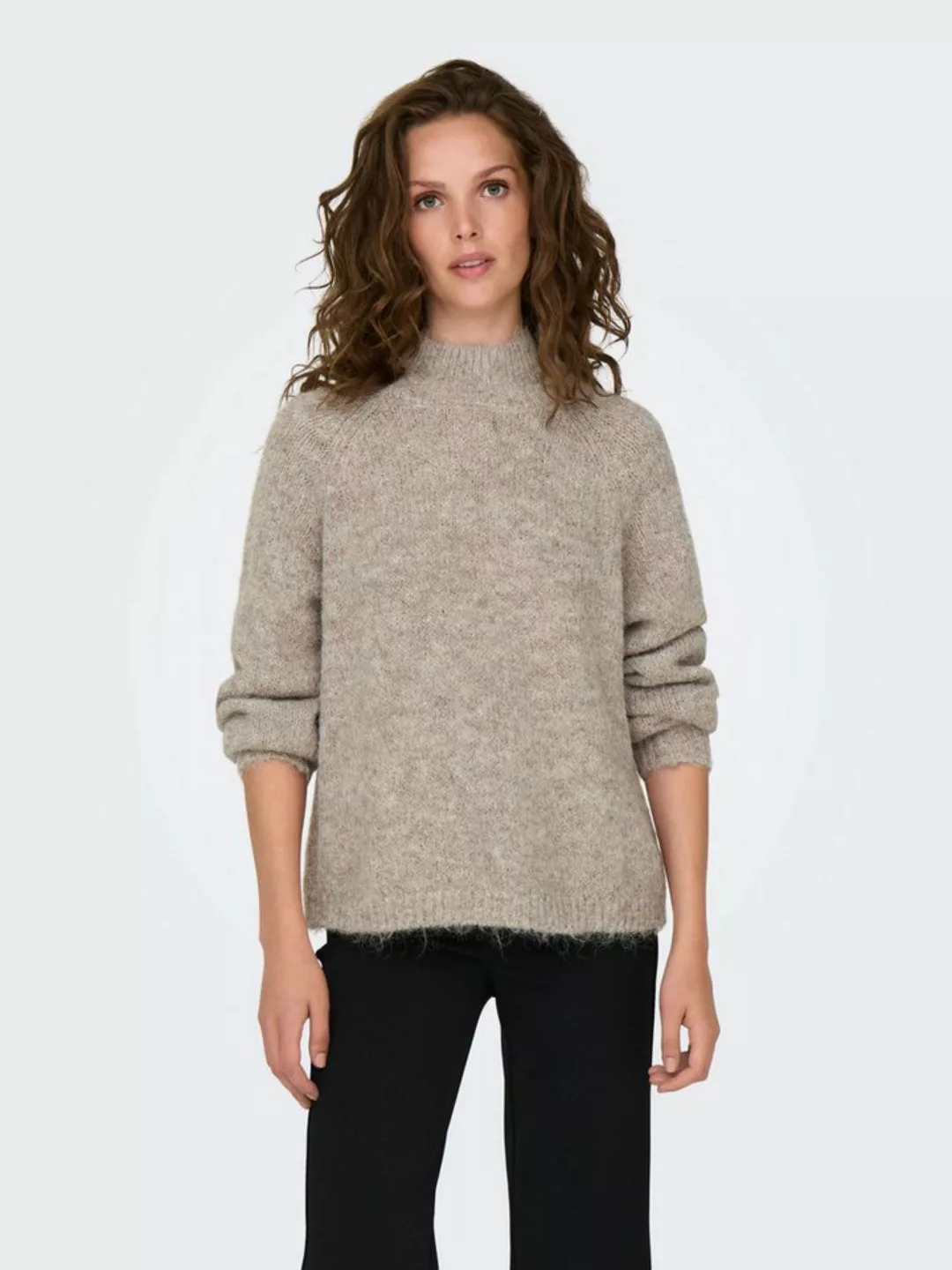 JACQUELINE de YONG Strickpullover Strickpullover Hoher Kragen Langarm 8009 günstig online kaufen