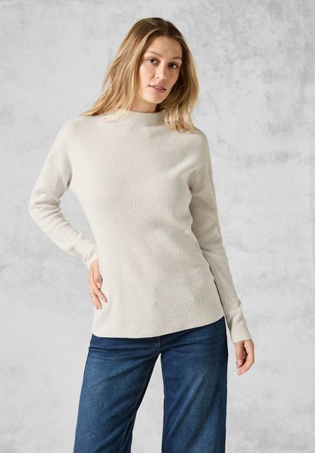 Cecil Strickpullover, mit Materialmix günstig online kaufen